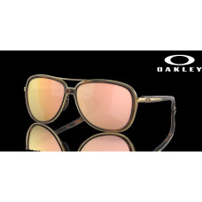 Oakley Split Time Prizm Rose Gold Polarized Lenses Brown Tortoise Frame Sunglasses