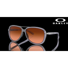 Oakley Split Time Prizm Brown Gradient Lenses Matte Trans Lilac Frame Sunglasses